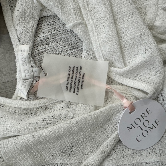 NWT More to Come Mila Ruffle Mini Dress in White sz S - Picture 9 of 10